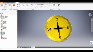 Autodesk Inventor 2017 - Golden Compass Tutorial Part 1