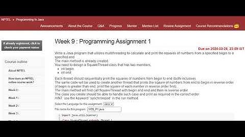 NPTEL Programming In Java Week 9 Programming Assignment 1 Answers l March 2024