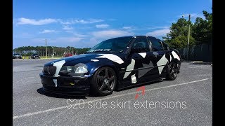 $20 Side Skirt Extensions for your BMW e46