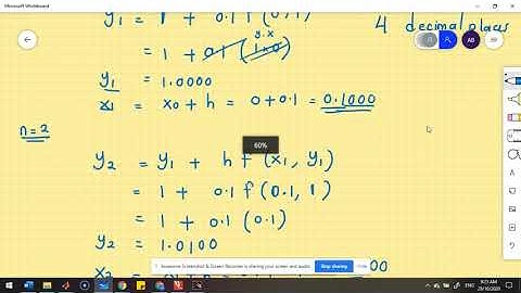 Euler method in solving IVPs