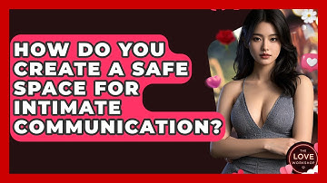 How Do You Create A Safe Space For Intimate Communication? - The Love Workshop
