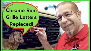 Chrome Ram Grille Letters Replaced