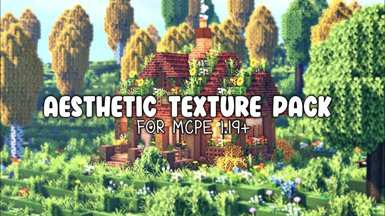 Aesthetic Texture Pack For MCPE 1.19 | Sora Pixel Texture - YouTube