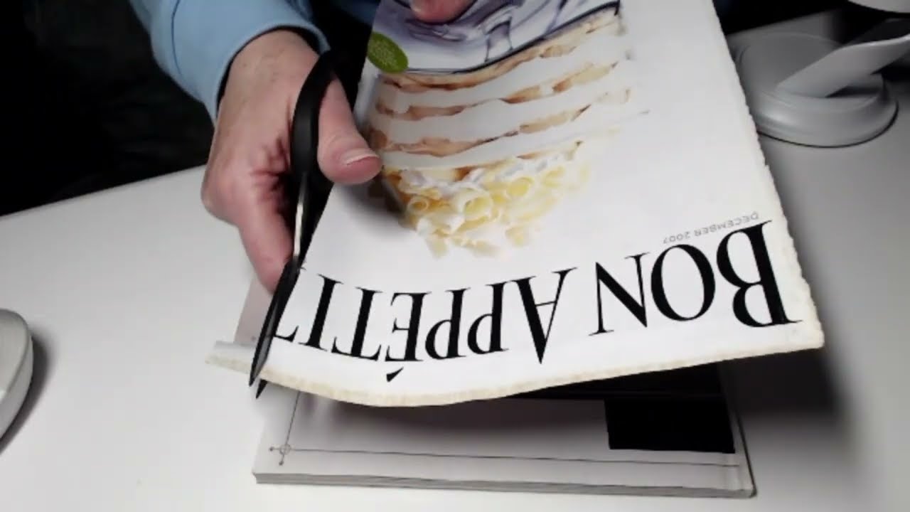 ASMR Ripping, Tearing, Crumpling, Cutting,  Crinkling Paper Magazine Pages Whispering