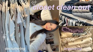 SPRING CLOSET CLEANOUT ☁️🧺 decluttering & deep cleaning