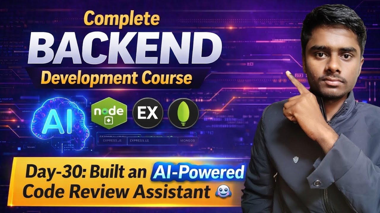 Day-30: Build an AI powered code review assistant| Complete Backend ...
