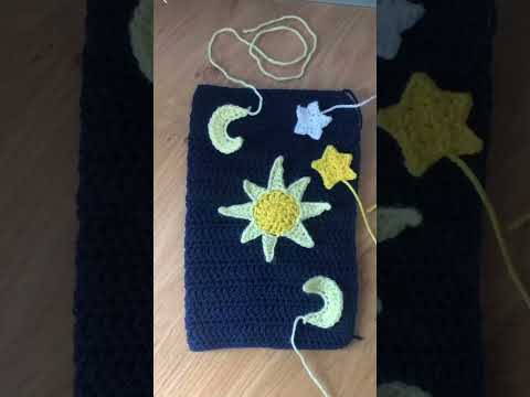 crochet book cover💫 #shorts #shortsclip #crochet #crocheting #crochettutorial #fypシ #fyp #foryou (video tutorial)