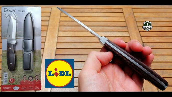 Crivit Knife Lidl Fire Starter 4.99€ Fixed Blade Stainless Steel Cutit  Amnar Review 2021Test 