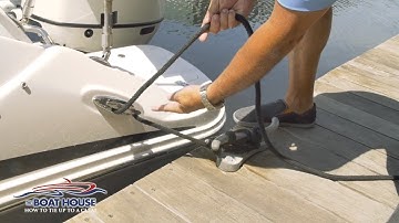 How to Tie a Boat to a Floating Dock