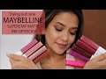 Trying out 9 Maybelline SuperStay Matte Ink Lipsticks!
