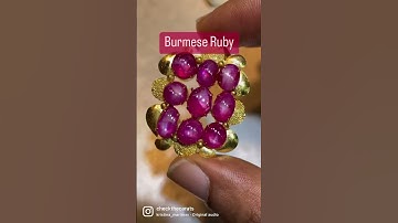 Natural Burmese Ruby #fyp #jewellery #lifestyle #fashion #luxury #beautiful #beauty  #youtubeshorts