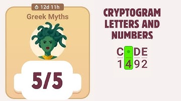 Cryptogram Greek myths Event Solution chapter 5/5