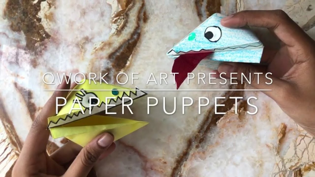 How to make Paper Snapper Puppet | Easy Home Crafts - YouTube