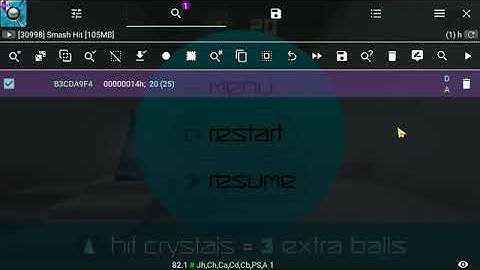 Smash Hit - hack balls - chainer - GameGuardian