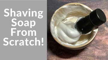 Making Hot Processed Dual Lye Shaving Soap From Scratch | With Lather Demonstration