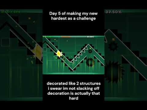 new hardest challenge day 5 #geometrydash #gd #gddemon