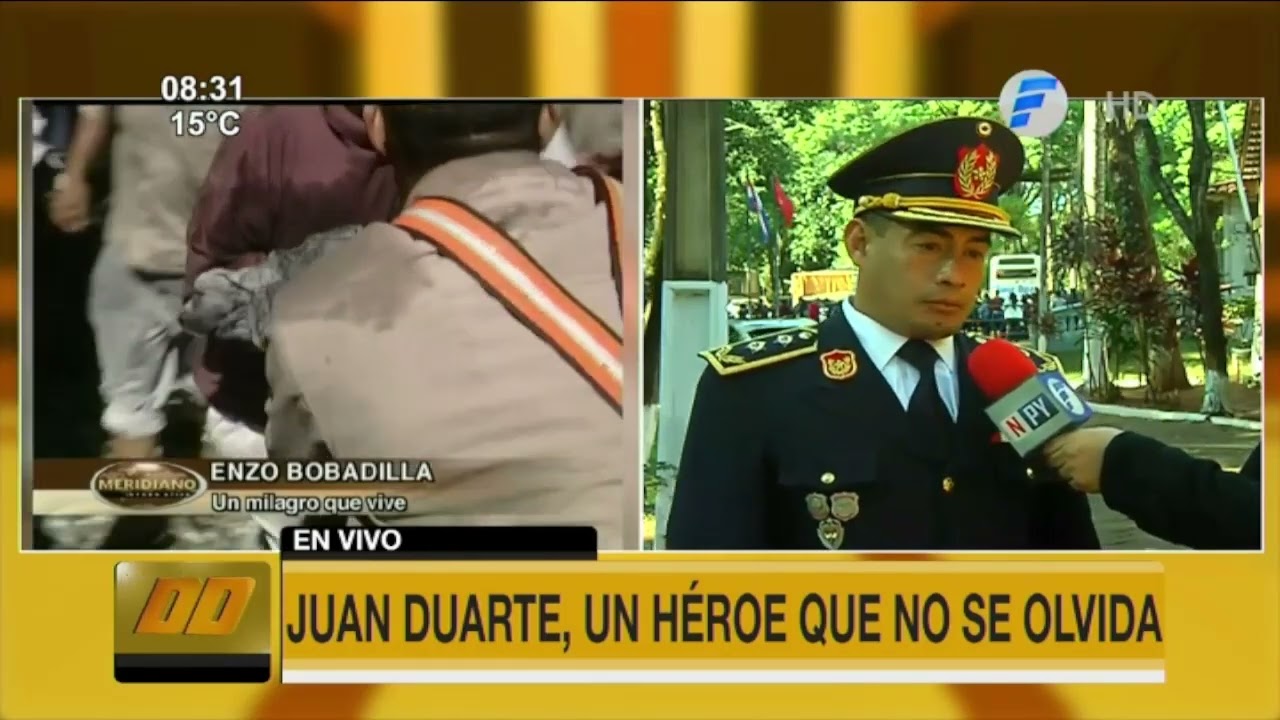 El héroe que salvó a un bebé del incendio Ykua Bolaños