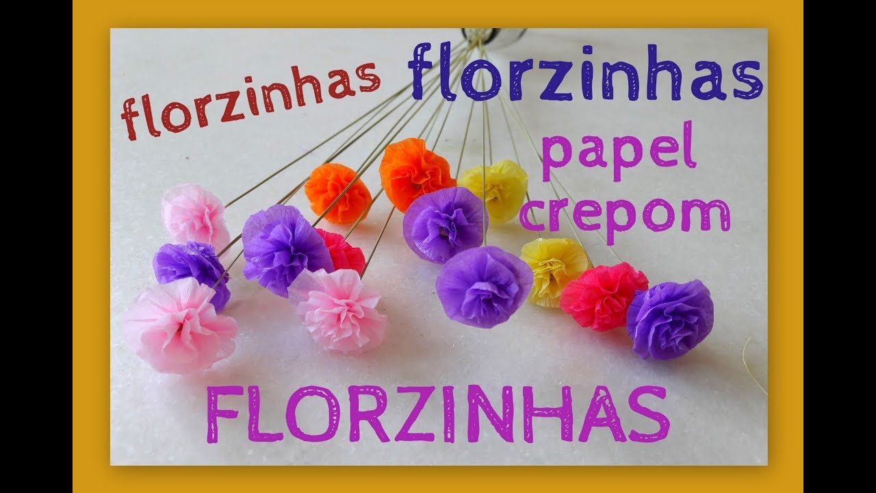 DIY FLORZINHAS DE PAPEL CREPOM - (Crepe-paper flowers) MINI FLORES  DELICADAS DE CREPOM - thptnganamst.edu.vn