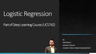 Binary Classification using Logistic Regression
