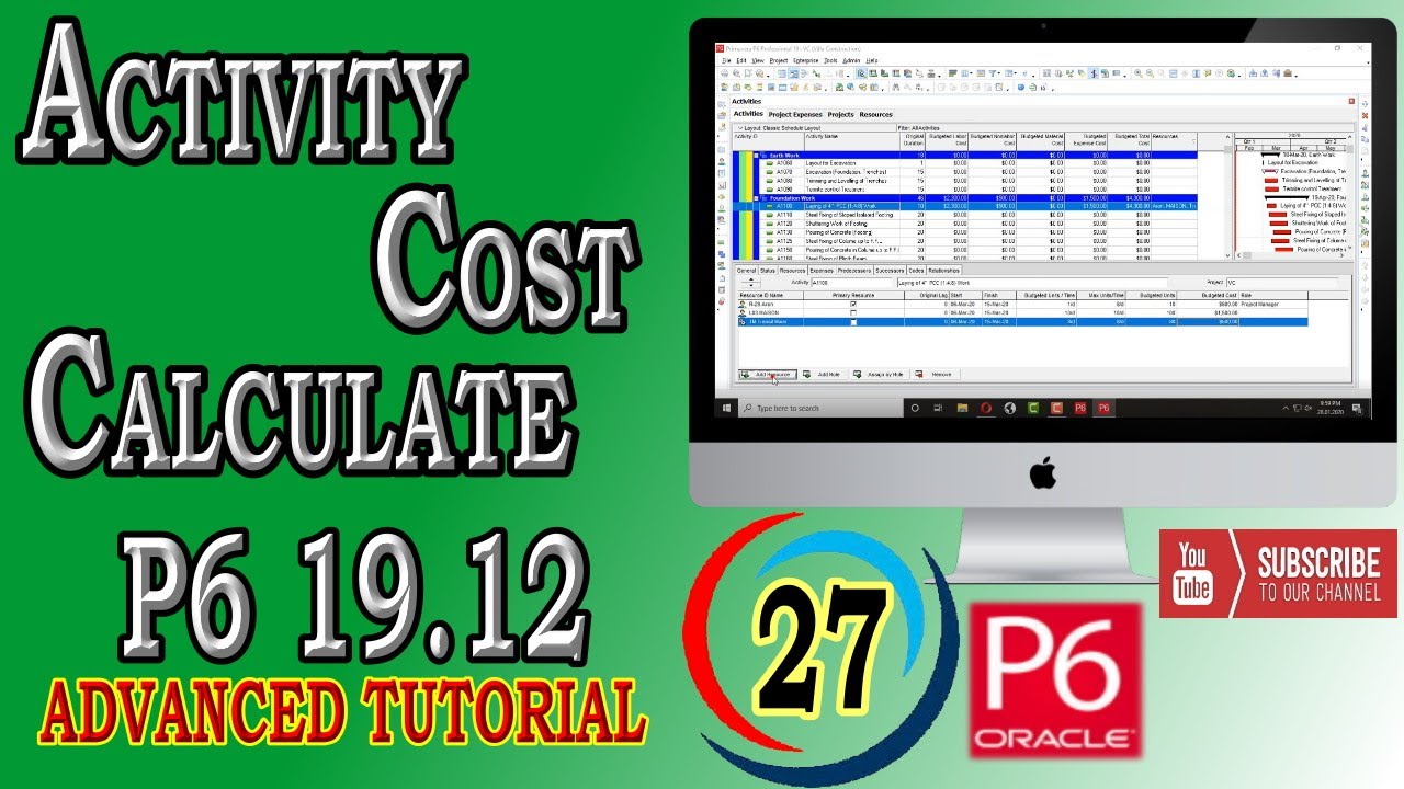 What does Activity Cost loading Consist | Primavera P6 | 19.12 ...