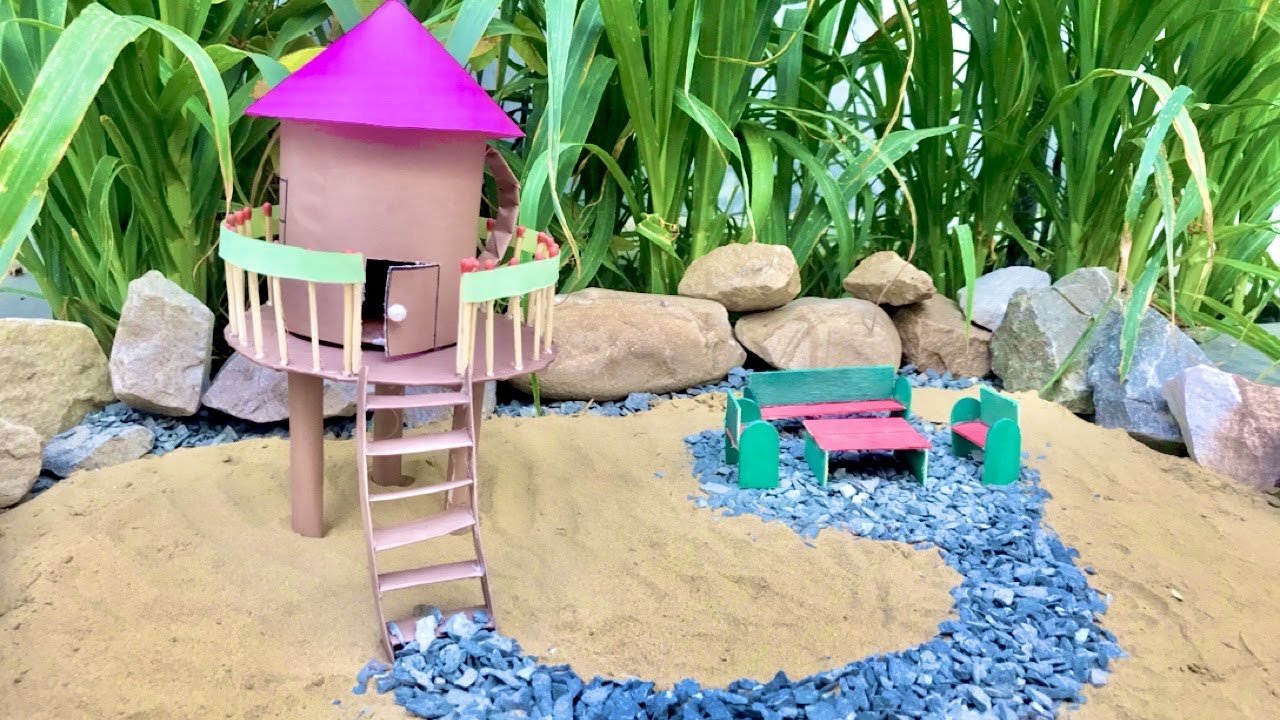 How to make mini house | Cup house - YouTube