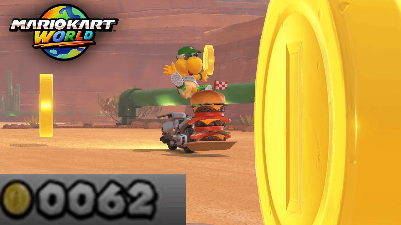 Mario Kart World - 62 coins in Coin Runners