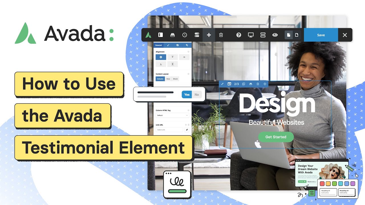 How to Use the Avada Testimonial Element - YouTube