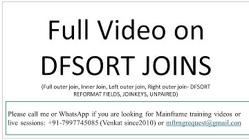 SORT JOIN KEYS| UNPAIRED|REFORMAT FIELDS