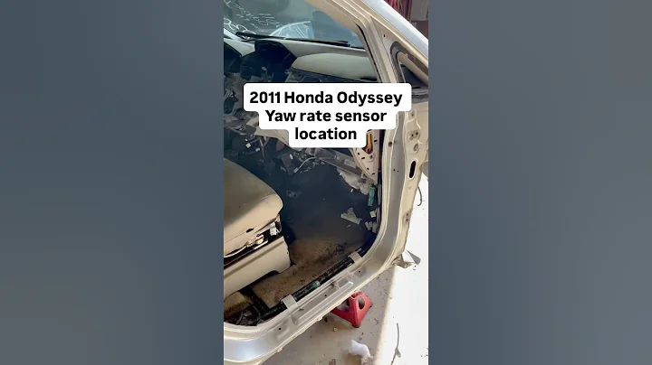 2011 Honda Odyssey Yaw rate G sensor part number 39960-TM8-G01 location on car