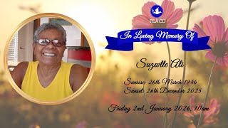 Celebrating The Life Of Suzette Ali