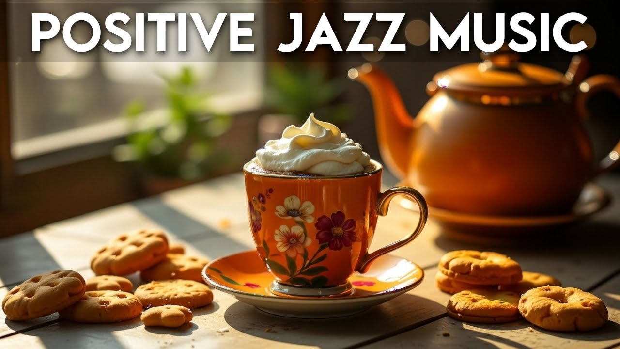 Positive Jazz Music☕Calm Bossa Nova Instrumental and Relaxing Jazz Cafe Music for Studying