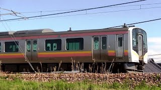 E129系A28+B8編成信越本線上り普通442M 新潟→長岡