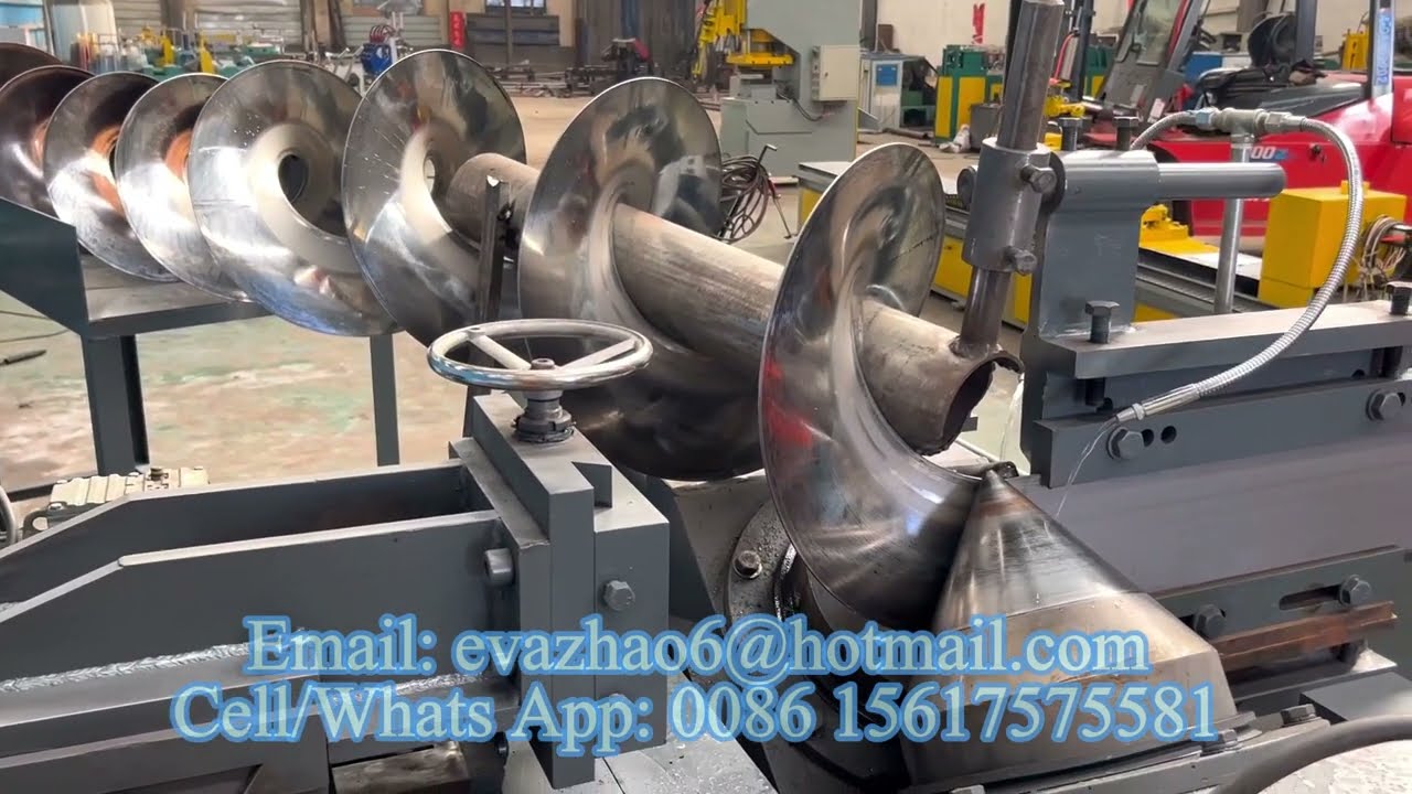 Continuous Helicoid Spiral Flight Cold Rolling Mill Machine with Steel Width 180mm and Pitch 500mm