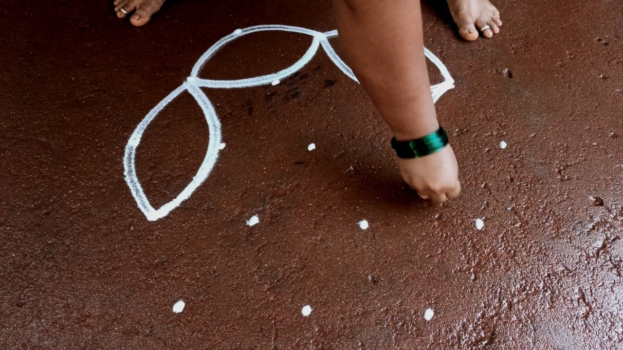Mahashivratri simple flowers kolam|5*3 maasi masam special kolam|daily rangolidesigns| superrangoli