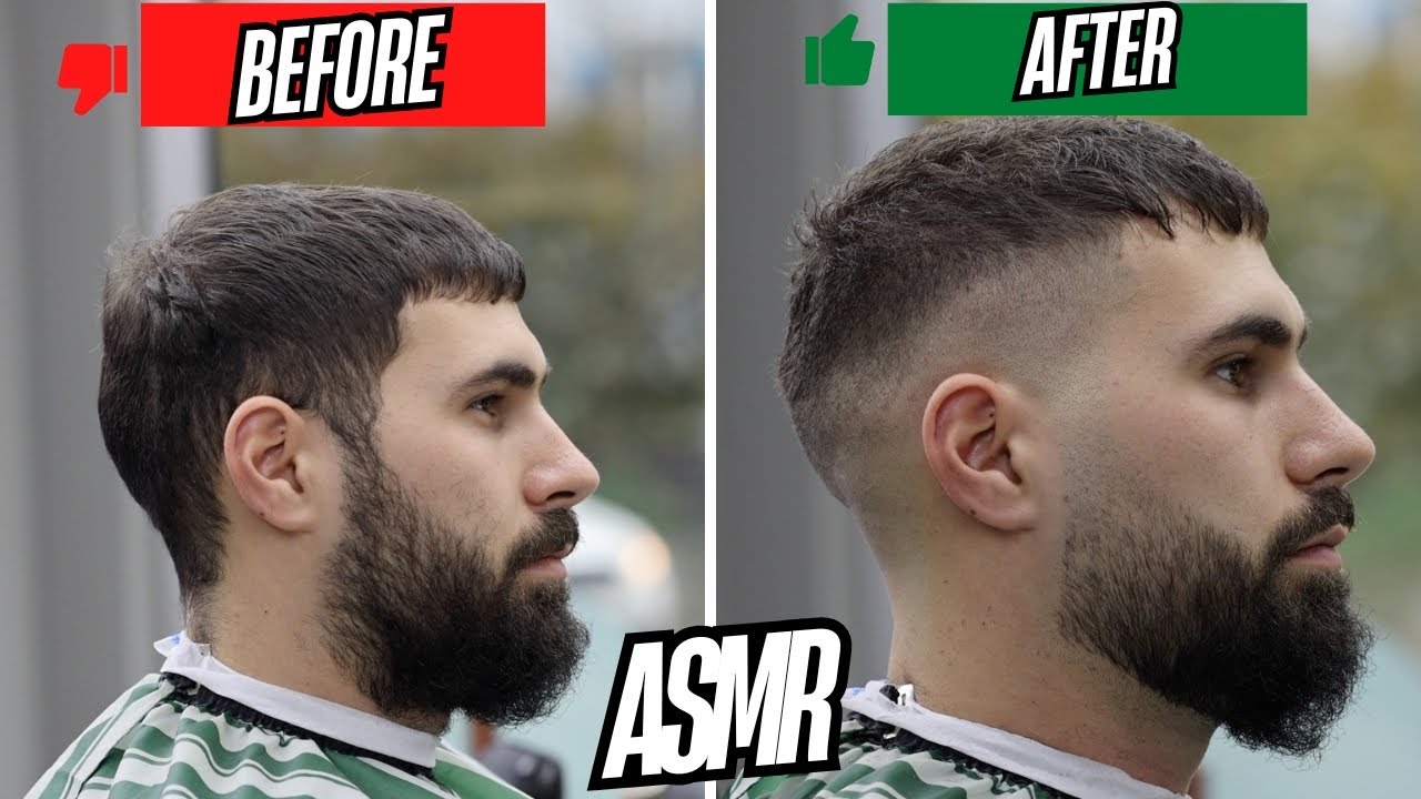 💈 ASMR Hair Transformation at a Swiss Barbershop | Relaxing Sound Of Scissors - Olten Switzerland 🇨🇭