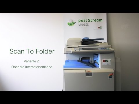 Ricoh MFP Tutorials - Scan To Folder (Variante 2: über Webinterface) [Deutsch/German]