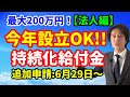 持続化給付金（法人編）2020年1月～3月新規設立も対象に！税理士の署名が条件！