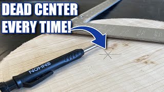 Find The Center Of A Circle - Don't Buy Another Woodworking Jig!