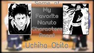 Some Of My Favorite Naruto Characters React Uchiha Obito 24 Re-Upload