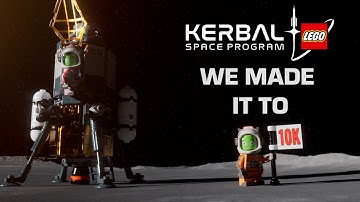 Lego Kerbal Space Program - Mun Landing - 10k Supporters!