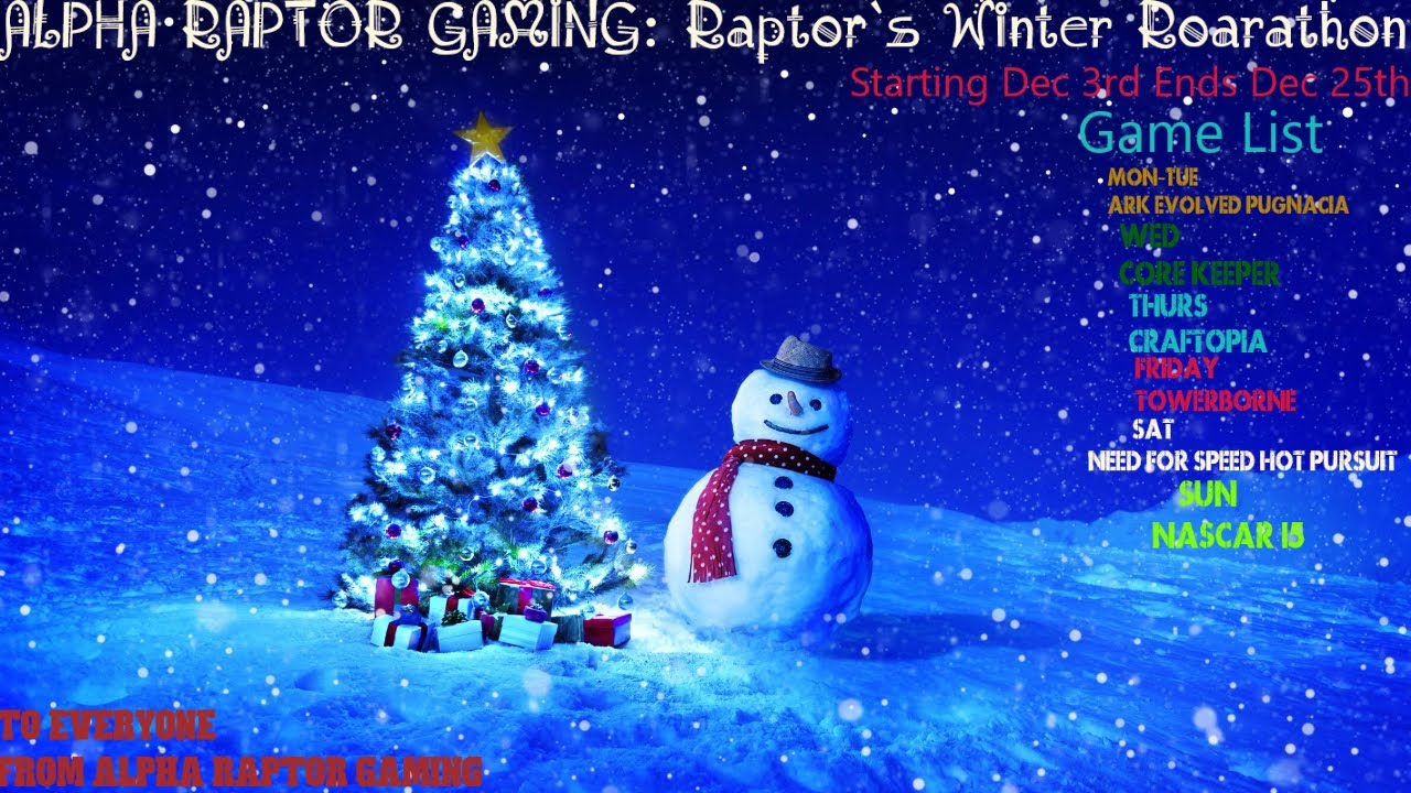 Winter Roarathon Begins playing craftopia