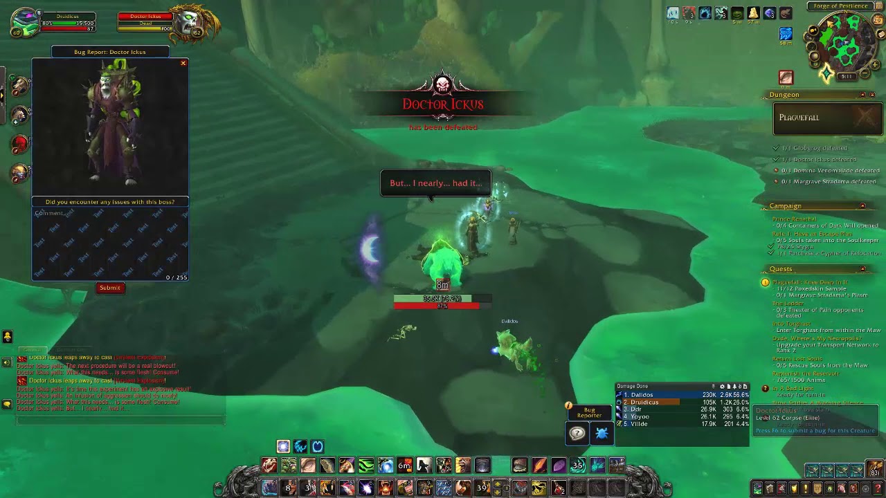 World of Warcraft-Shadowlands.  Plaguefall dungeon