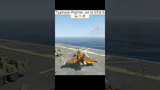 Typhoon Fighter Jet in Grand Theft Auto V 😱✈️🔥 | Deadly Air Combat #Shorts
