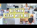 CLEAN WITH ME!  | Kitchen Deep Cleaning + Organizing Kitchen Drawers + Pantry