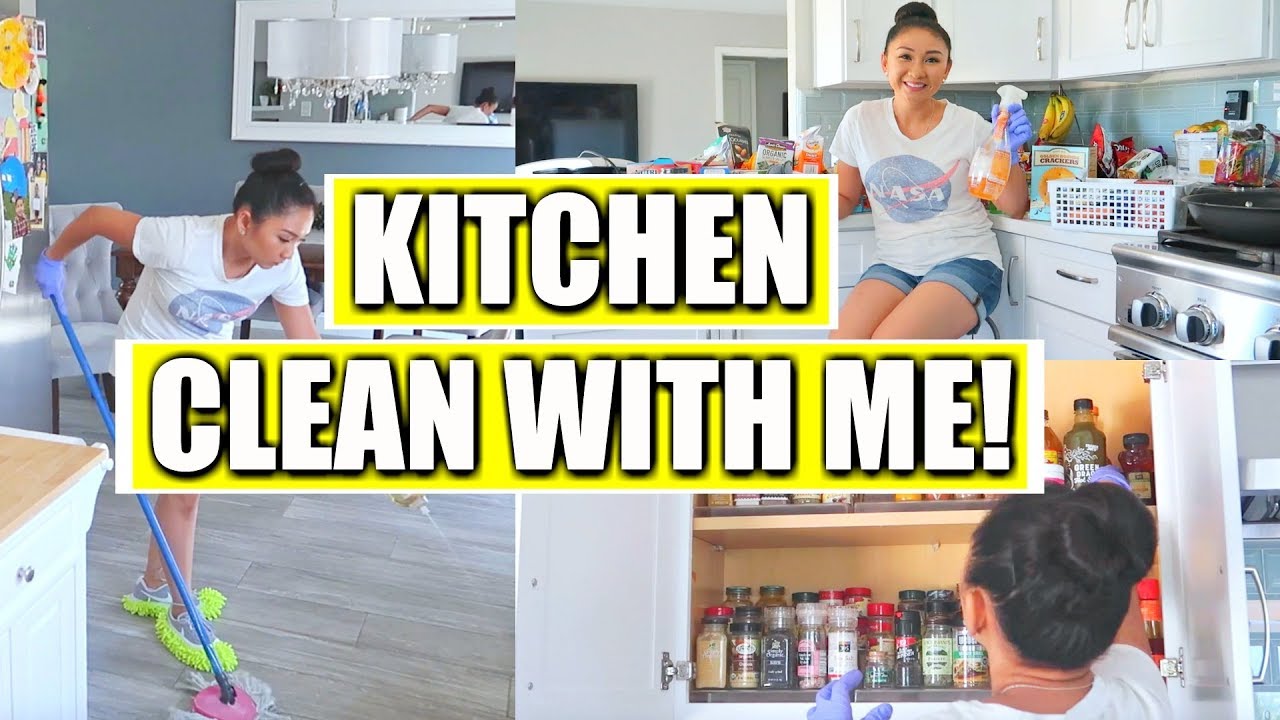 CLEAN WITH ME! | Kitchen Deep Cleaning + Organizing Kitchen Drawers