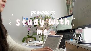 study with me with chill lofi music | Pomodoro Method (25 mins study x 5 mins rest)