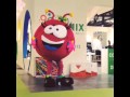 La mascotte printix in azione sullo stand fenix dg