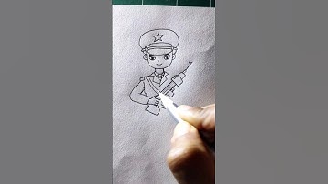 how to draw a police officer