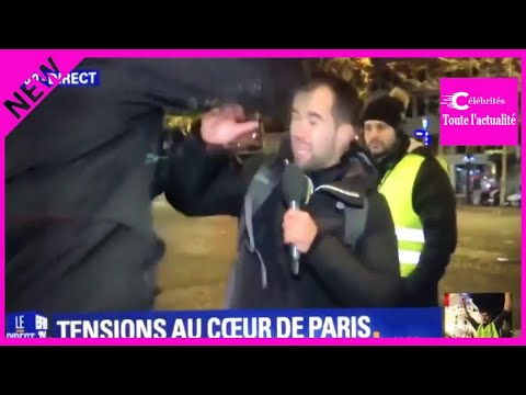 Pendant la mobilisation des gilets jaunes un journaliste de BFMTV agressé en direct