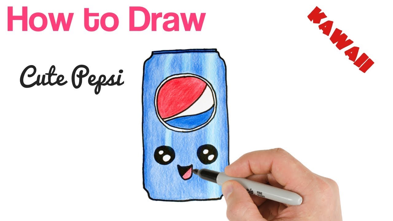 How To Draw Pepsi Cute And Easy Kawaii Drawing Kawaii | Hot Sex Picture